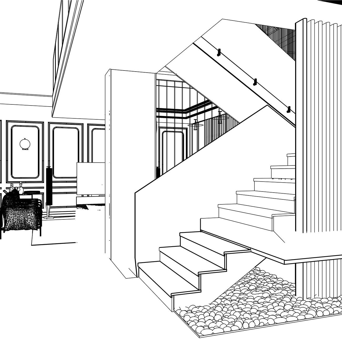 Projekat "G RESIDENCE E" - reprezentativni linijski prostorni prikaz