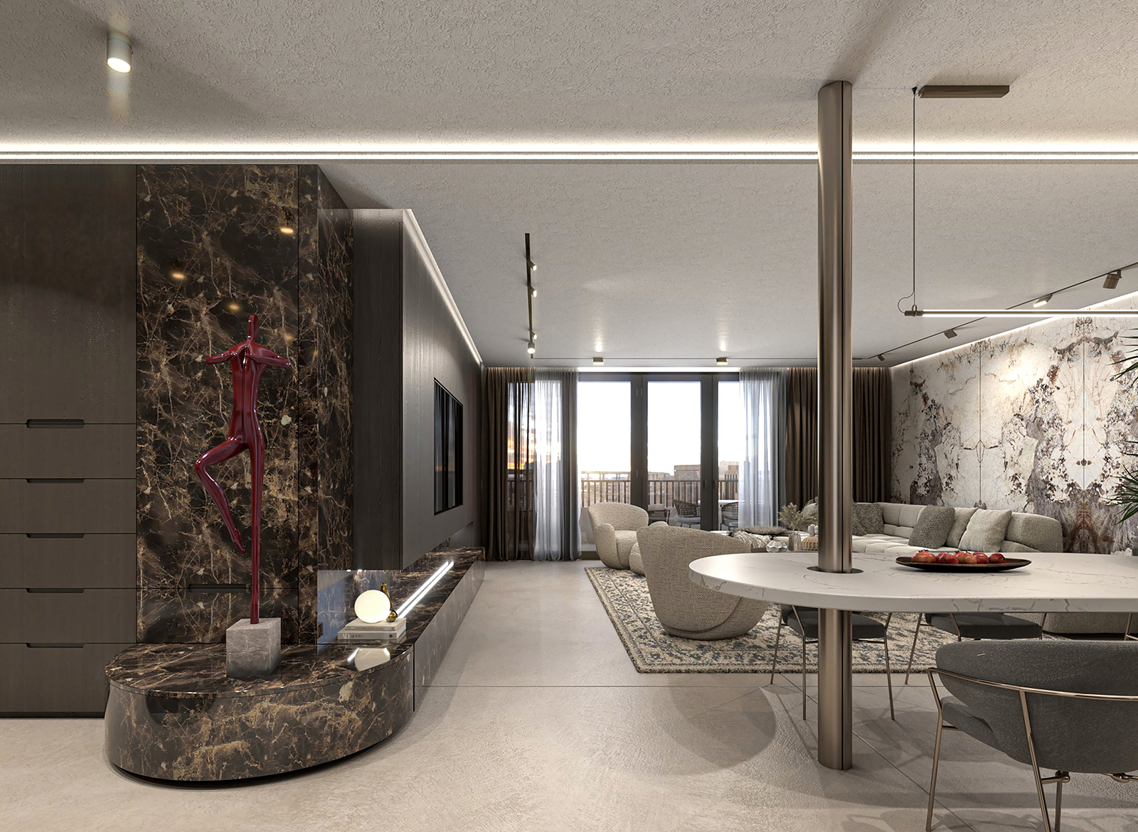 Projekat "APARTMAN ED" - reprezentativni render